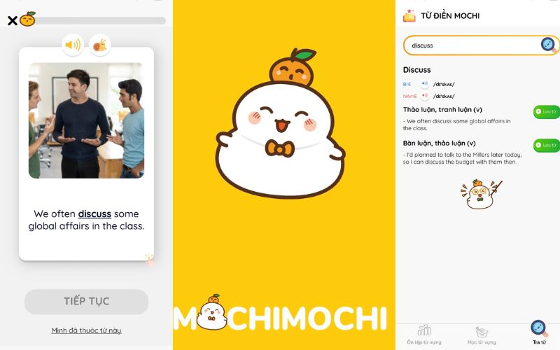 App học từ vựng IELTS miễn phí - app MochiMochi
