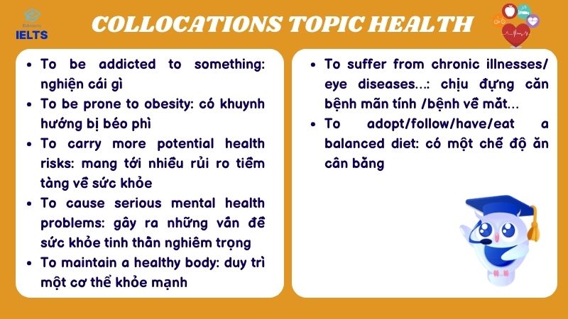 Collocations IELTS Speaking chủ đề Health