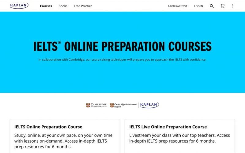 Kaplan cung cấp khóa học IELTS nâng cao trên phiên bản web