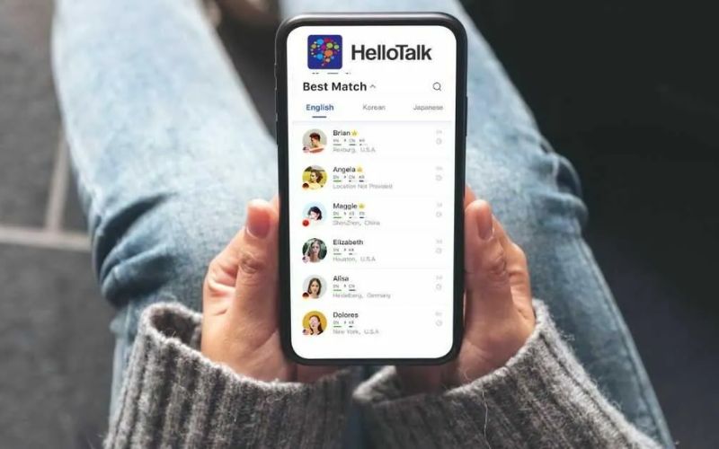 Hello Talk có mặt cả trên web và app