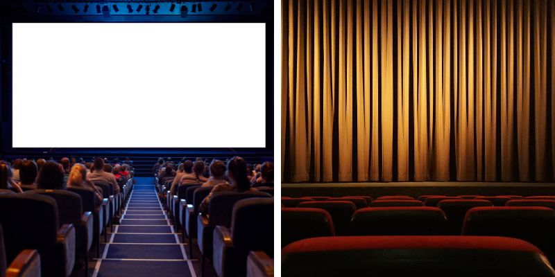 How are movies different from live theater?