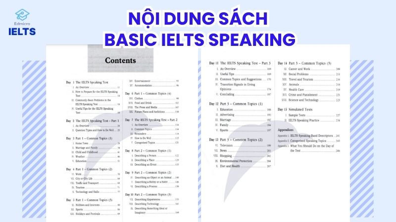 Nội dung sách Basic IELTS Speaking