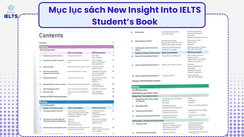 Nội dung sách New Insight Into IELTS Student's book