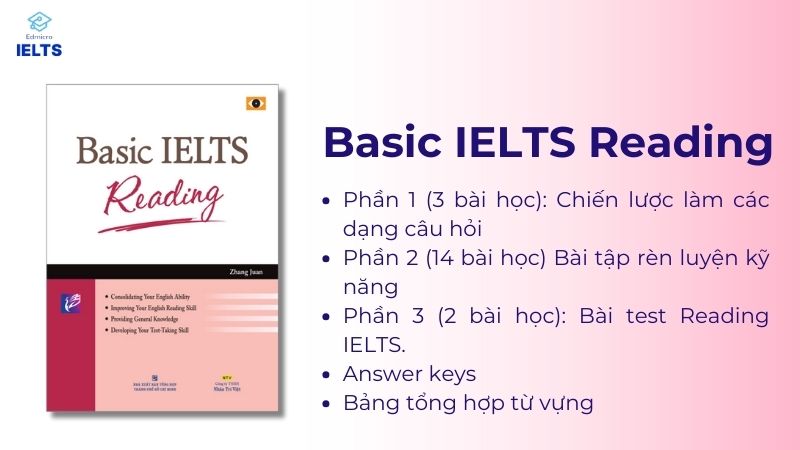 Basic IELTS Reading - cuốn sách phù hợp với người bắt đầu xây nền tảng IELTS