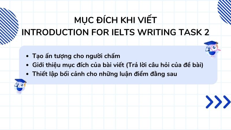 Mục đích của phần mở bài IELTS Writing Task 2
