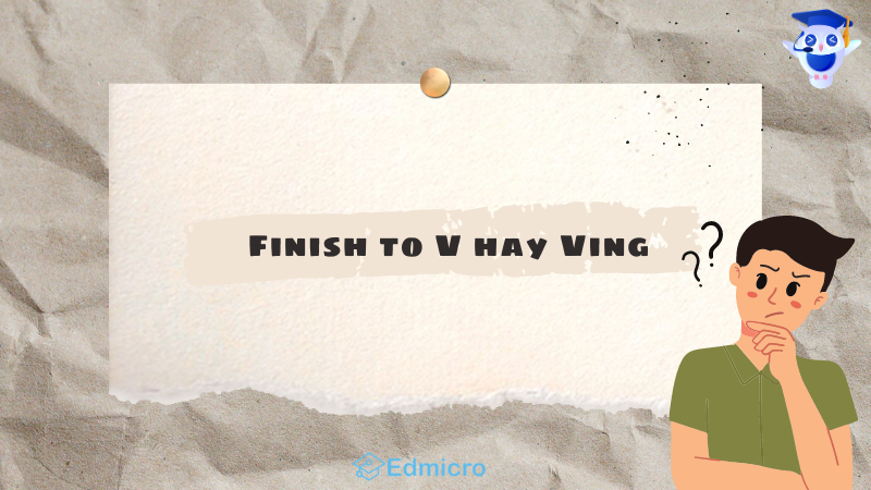 Finish to V hay Ving