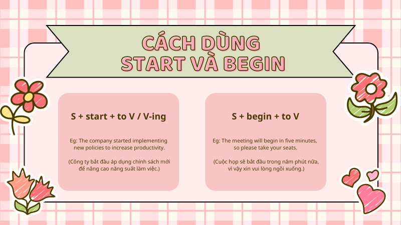 Phân biệt Start và Begin: Cách dùng Start và Begin