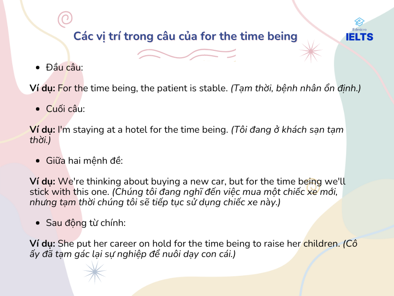 Vị trí trong câu