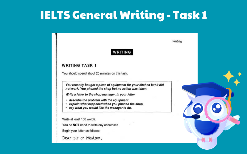 Đề bài mẫu IELTS General Writing Task 1