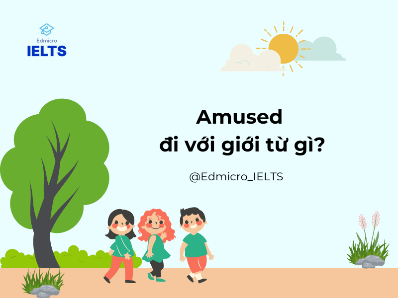 Amused đi với giới từ gì?