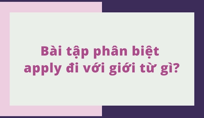 Bài tập vận dụng