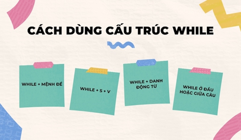 Cách dùng cấu trúc while