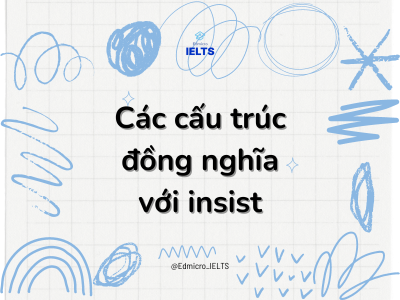 Các cấu trúc đồng nghĩa với insist