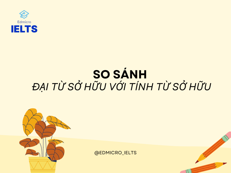 So sánh đại từ sở hữu với tính từ sở hữu