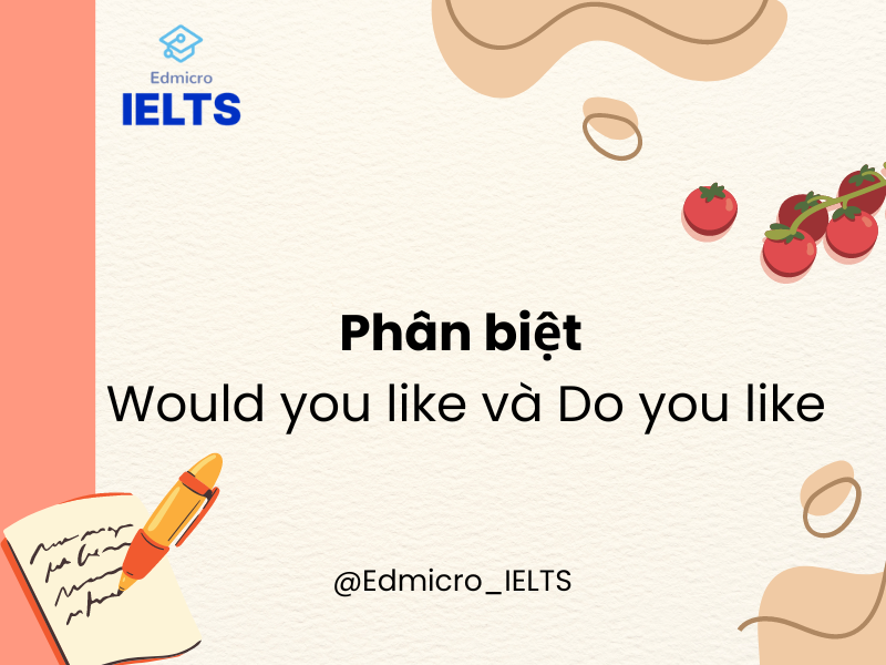 Phân biệt would you like và do you like