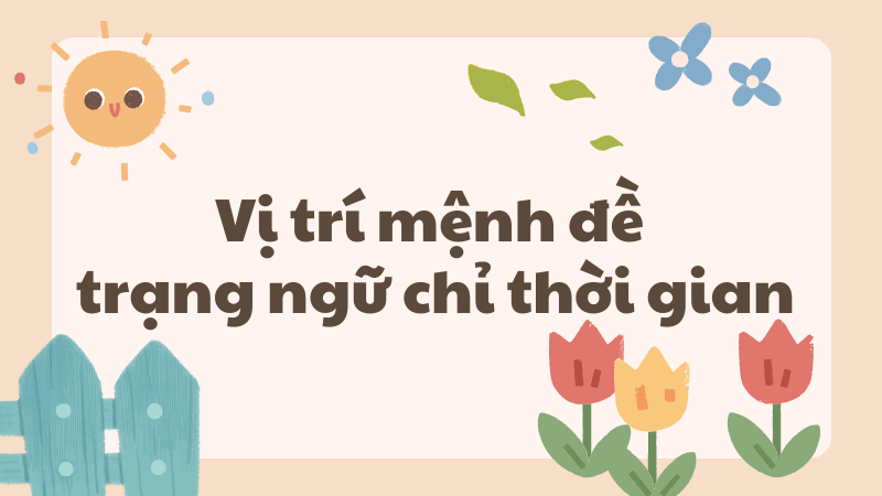 Ví trí của mệnh đề