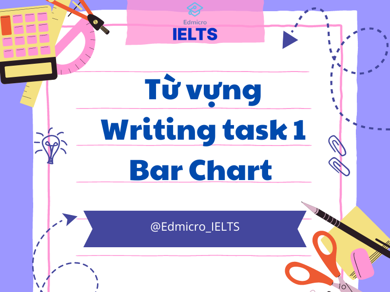 Từ vựng Writing task 1 bar chart