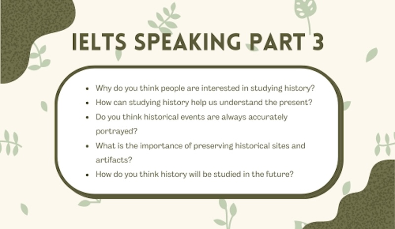 Bộ đề IELTS Speaking Part 3