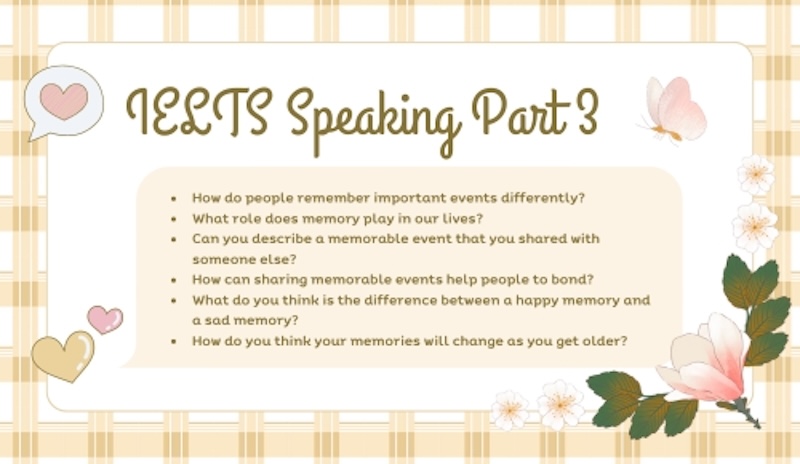 IELTS Speaking Part 3