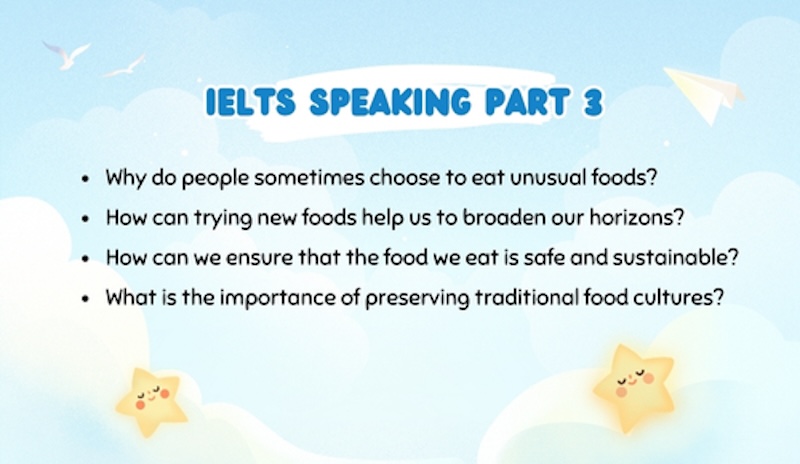 Bộ đề IELTS Speaking Part 3