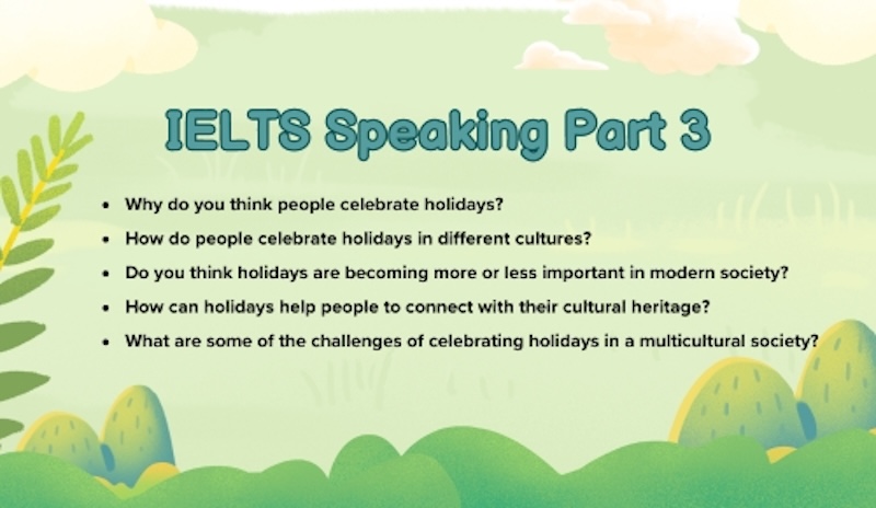 IELTS Speaking Part 3