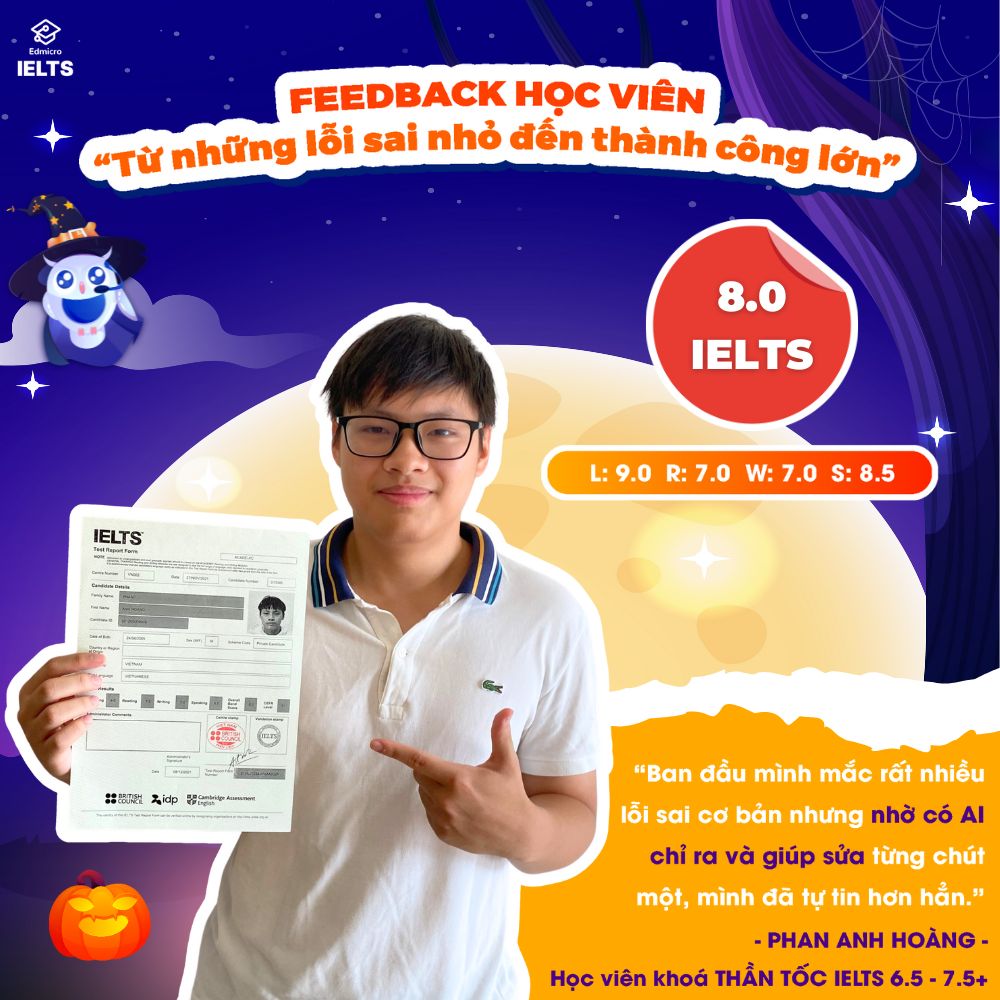 Phan Anh Hoàng - Học viên khoá Thần Tốc IELTS 6.5 - 7.5+