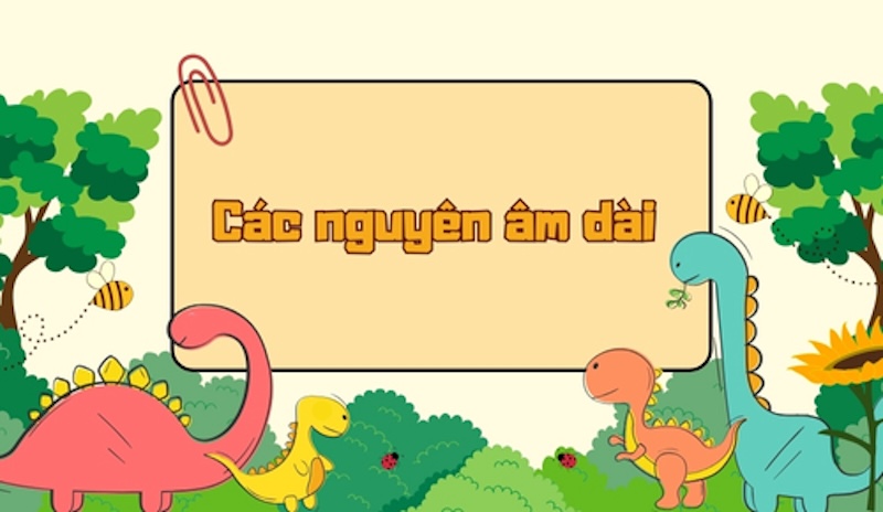 Tổng hợp các nguyên âm dài phổ biến