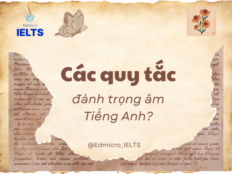 Các quy tắc đánh trọng âm tiếng Anh