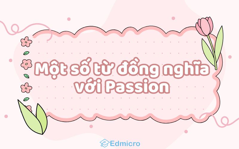 Một số từ đồng nghĩa với Passion