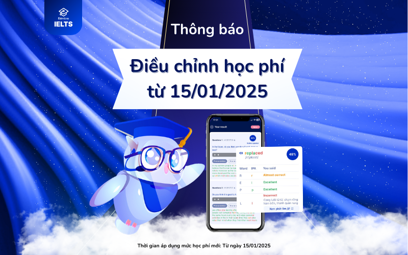 Thông báo điều chỉnh học phí 2025