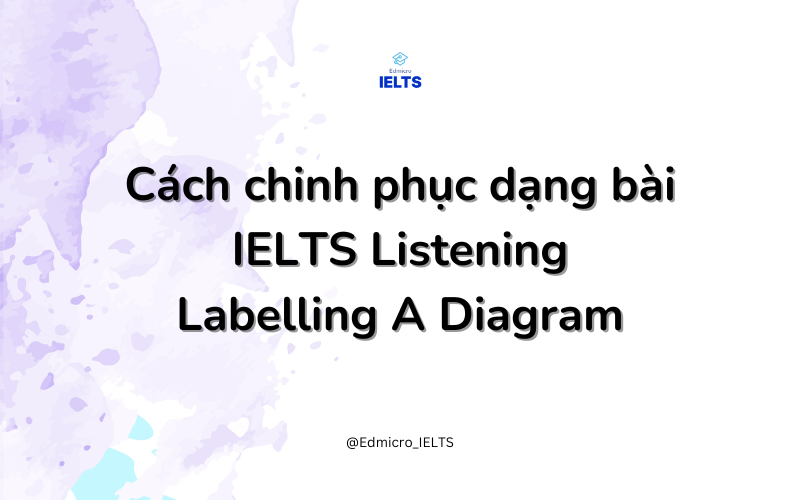 Cách chinh phục dạng bài IELTS Listening Labelling A Diagram 