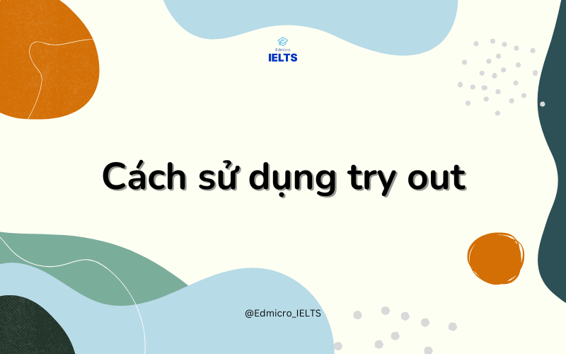 Cách sử dụng của try out