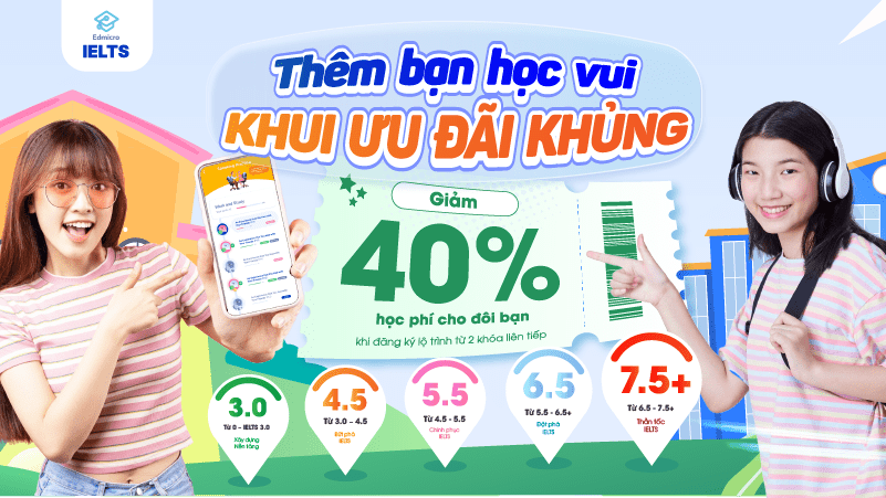 Chương trình ưu đãi nhân dịp tựu trường từ Edmicro IELTS