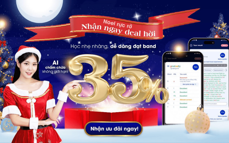 Ưu đãi Giáng Sinh 2025 - Học phí giảm tới 35%